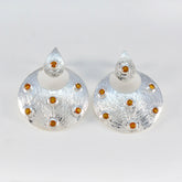 Xiu Chunky Stud Earrings with Vibrant Gemstones